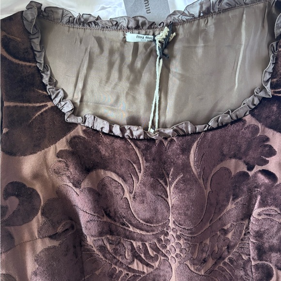 nwt miu miu velvet dress 42 - Picture 3 of 7